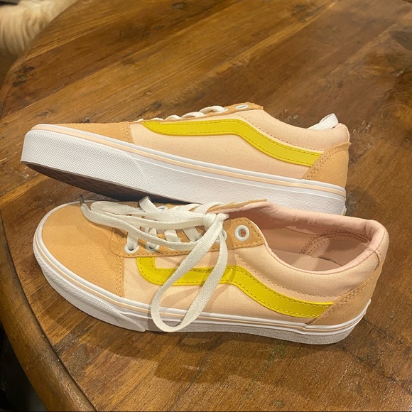 Old Skool Vans peach and yellow - Picture 3 of 6
